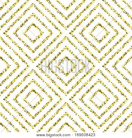 Gold Pattern With Squares