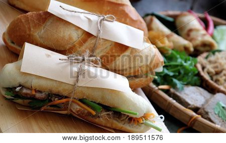 Vietnamese Food, Banh Mi Thit