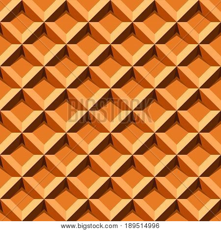 Seamless pattern with waffel texture. Cartoon texture