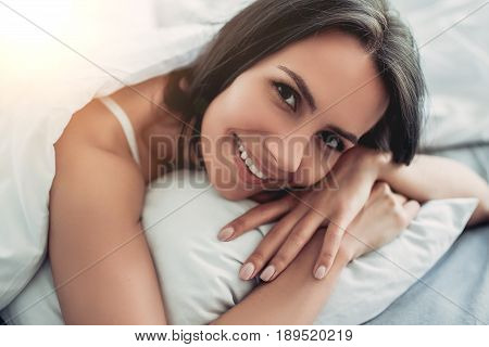 Charming Young Woman At Home