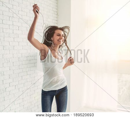 Charming Young Woman At Home