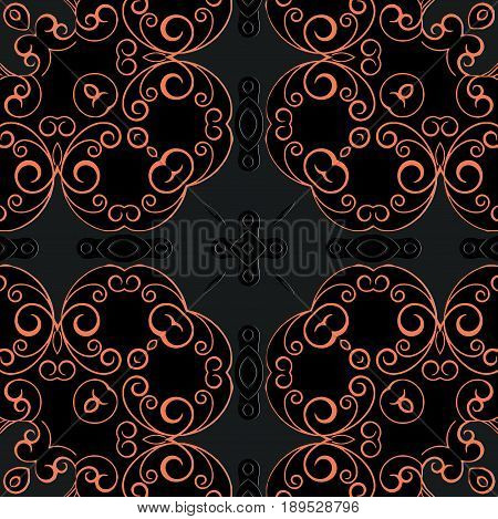 Vector ornamental abstract element. circular ornament for decoration.Spiral seamless pattern