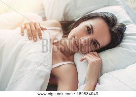 Charming Young Woman At Home