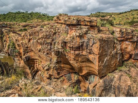 Landscape At The Blyde River Canyon, Bourke’s Luck Potholes