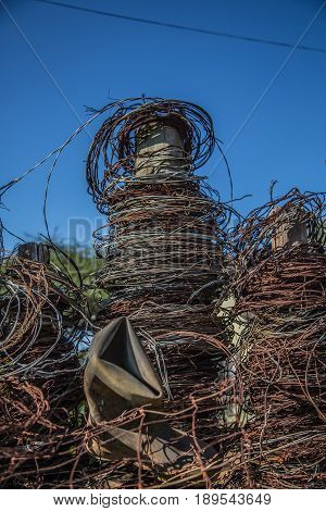 Collected Traps Of Wilderers At Maingate Hlane Royal National Park, Swaziland