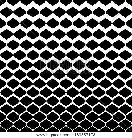Halftone seamless pattern, vector monochrome texture, gradient transition from white to black background. Illustration of mesh with gradually thickness. Abstract repeat background. Design for prints, fabric pattern, abstract digital background