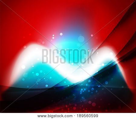 Shiny wave, magic light efffect abstract background