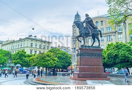 Halytska Square In Lvov