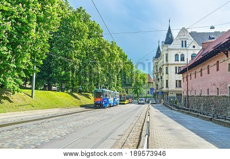 Pidvalna Street In Lvov
