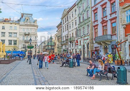 The Walk Along Lvov Market Square
