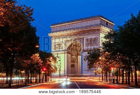 The Triumphal Arch is one of the most famous monuments in Paris. It honors those who fought and died for France.