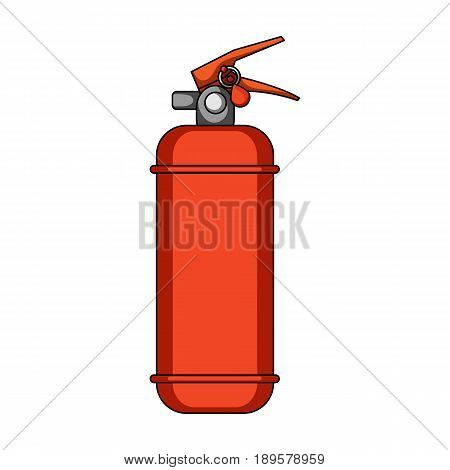 Fire extinguisher powder.Car single icon in cartoon style vector symbol stock illustration .