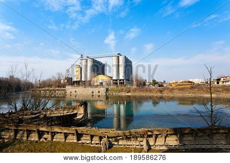 Old Abandoned Factory,industrial Archeology.italy