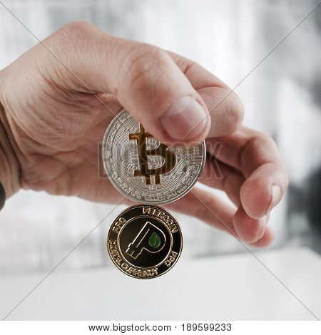 Silver Bitcoin And Gold Peercoin