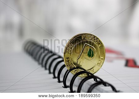 Gold Peercoin Coin
