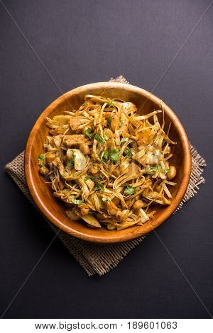 Kathal ki Sukhi Sabzi or jackfruit vegetable recipe of fanas chi bhaji or phanas ki sabzi