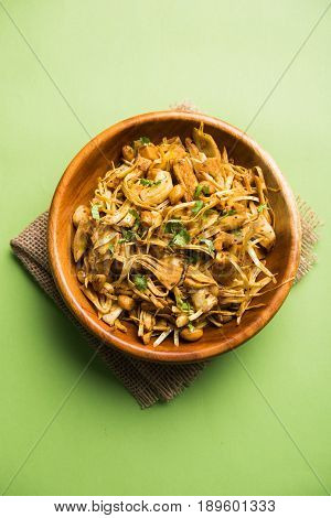 Kathal ki Sukhi Sabzi or jackfruit vegetable recipe of fanas chi bhaji or phanas ki sabzi