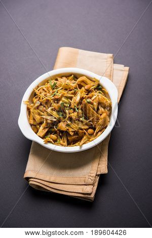 Kathal ki Sukhi Sabzi or jackfruit vegetable recipe of fanas chi bhaji or phanas ki sabzi