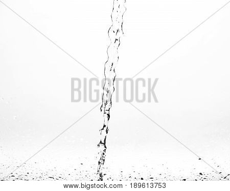 Splashes Of Water On A White Background. Water Jet