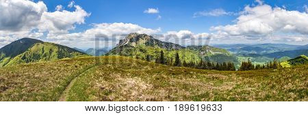 Panorama From Spring Little Fatra National Park, Slovakia