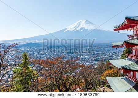 Mount Fuji and Chureito Pagoda