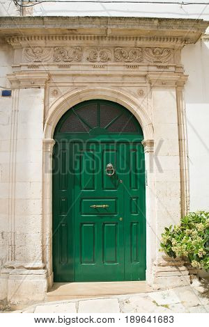 Historical palace. Martina Franca. Puglia. Southern Italy.