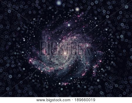 Fireworks Galaxy In The Constellations Cepheus And Cygnus.