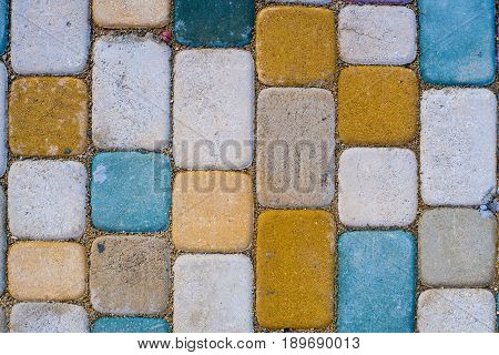 Texture Of Ground With Colorful Stones