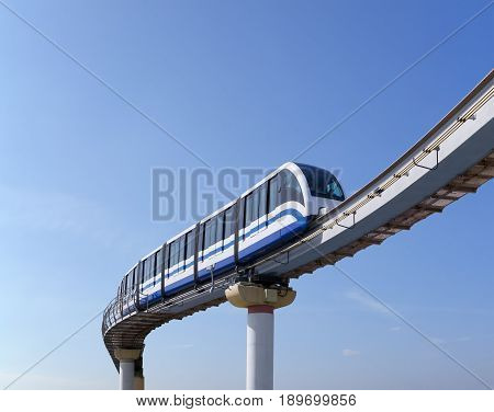 Monorail Train Against Sky