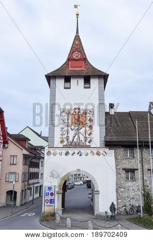 Medieval Houses At Sempach On Switzerland