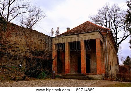 Urban Landscape In The Downtown Of The Medieval City Sighisoara, Transylvania