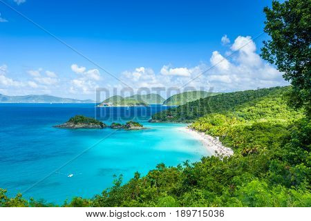 Trunk Bay, St John, United States Virgin Islands.