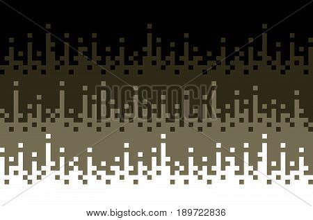 Retro, Abstract Square Blocks Background, Pixels Background, Vector Design.