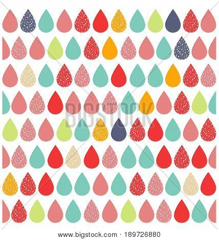 Abstract colourful vector background with rain in pattern