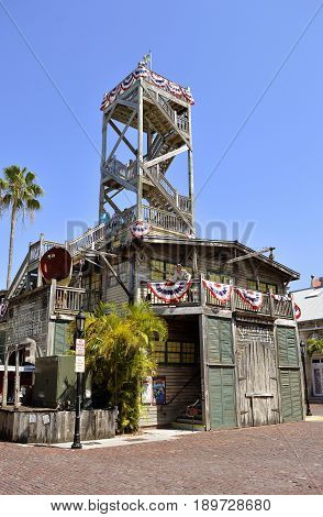Key West Florida Keys Florida USA - May 15 2017 : Shipwreck Treasure Museum in Key West containing treasures from the Spanish fleets of the 1600 and 1700s