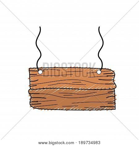 nice retangular wood emblem design vector illustration