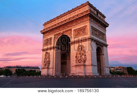 The Triumphal Arch is one of the most famous monuments in Paris. It honors those who fought and died for France.