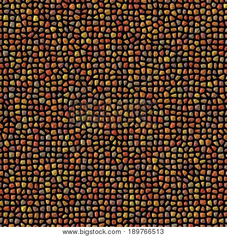 Seamless beautiful endless mosaic in warm tones