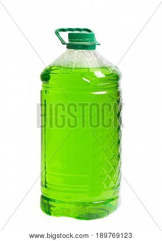 Windscreen cleaning liquid in a 5 liter bottle