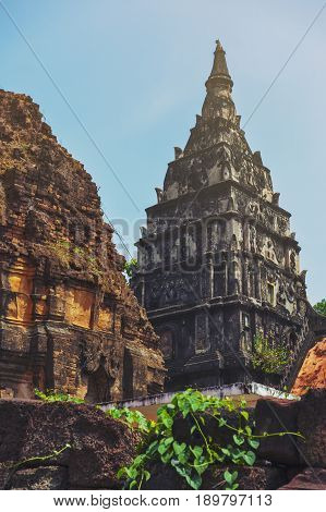 Ku Phra Kona, Group Of Khmer Prangs Or Pagodas Built In The 11Th Century With Baphuon Architectural