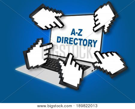A-z Directory Concept