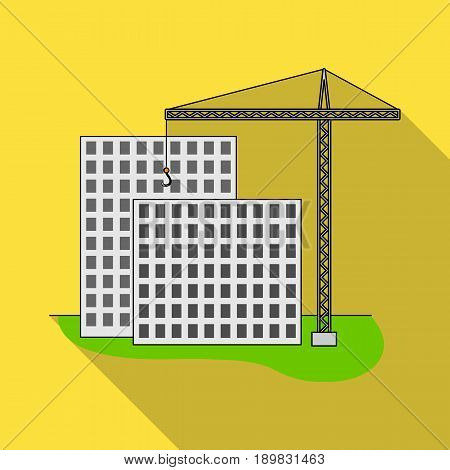 Construction of houses, real estate.Realtor single icon in flat style vector symbol stock illustration .