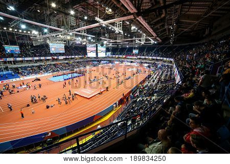 BELGRADE SERBIA - MARCH 3-5 2017 EUROPEAN ATHLETICS INDOOR CHAMPIONSHIPS IN BELGRADE SERBIA