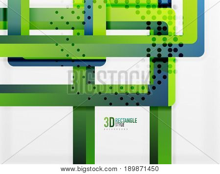 Rectangle tube elements, 3d background
