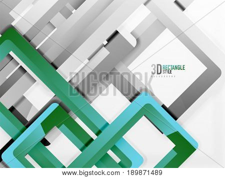 Rectangle tube elements, 3d background