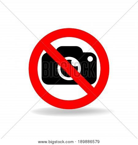 No Camera Vector Sign.