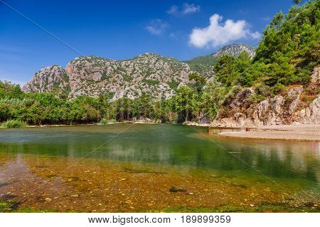 Ruins Of Ancient Greek And Roman Ancient City Of Olympos Near Antalya Turkey
