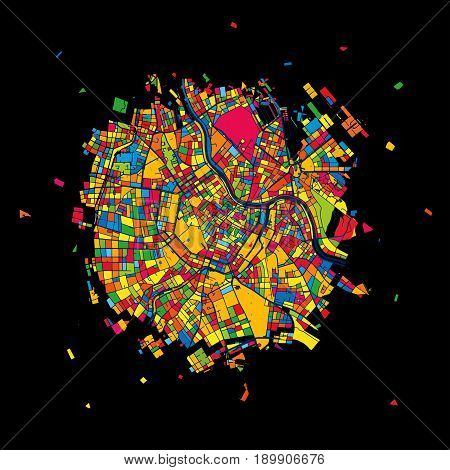Vienna, Austria, Colorful Artmap