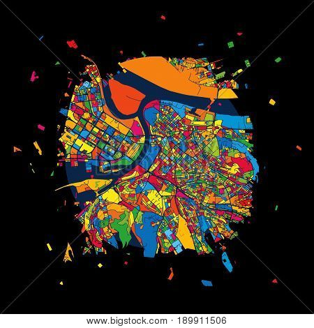 Belgrade, Serbia, Colorful Artmap