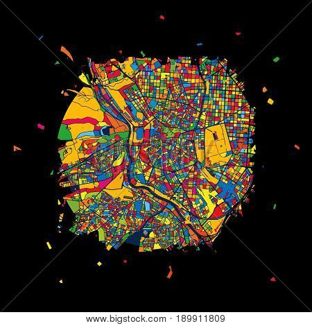 Madrid, Spain, Colorful Artmap